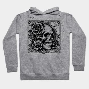 gothic metal skull Hoodie